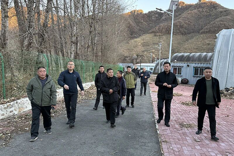 河北省评估考核组赴龙潭村检查调研易地扶贫搬迁及扶贫产业发展工作